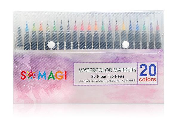 20/24PCS Colors Art Marker Watercolor Brush Pens 3... – Vicedeal