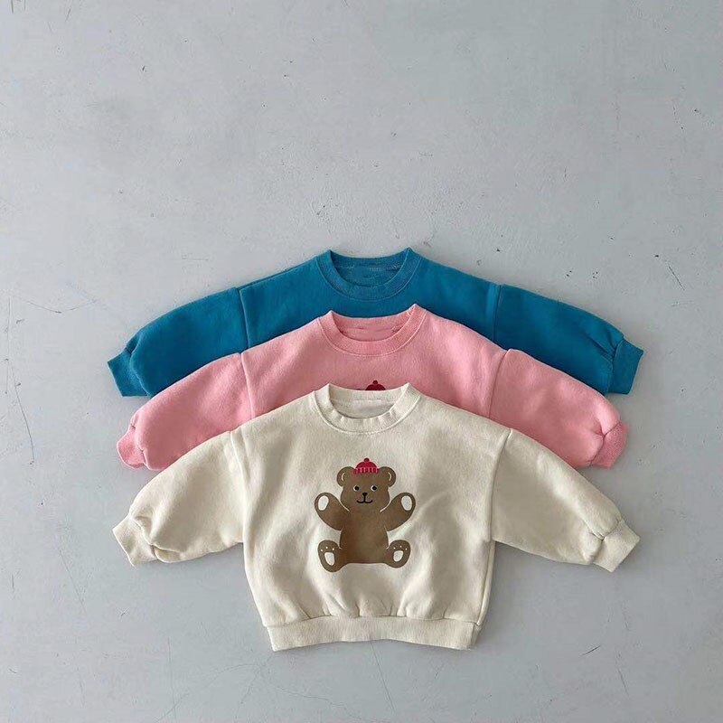 MILANCEL 2022 Spring Baby Hoodies Brief Boys Sweatshirts Girls Base Tops