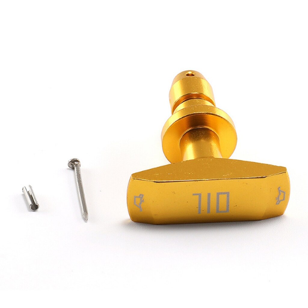 1pcs Heavy Duty Billet Oil Dipstick Pull Handle Replacement Golden for Ford GT V8 GT50