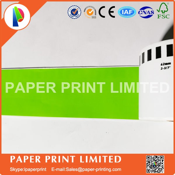 Dk-22205 dk22205 dk 22205 Compatible Labels barcode sticker white: 5 rolls green label