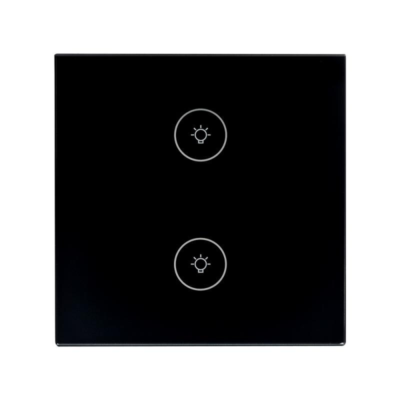 1/2/3 Gang Wifi Light Switch EU Standard Work With Alexa Google Home Touch Switch Smart Switch Panel Wall Switch: 05