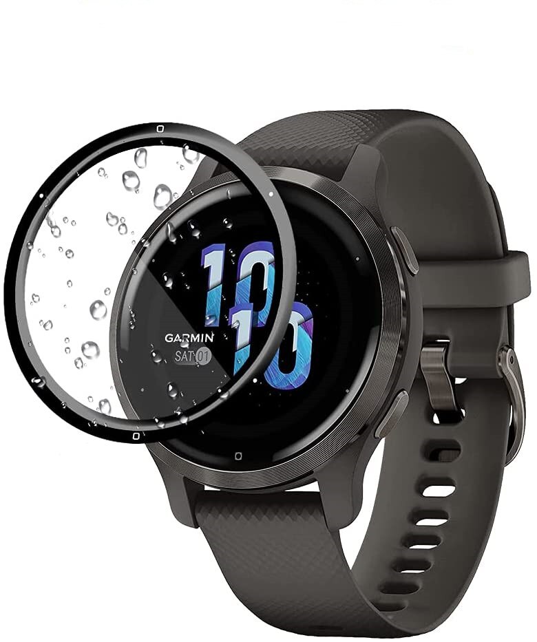 Screen Protective Film For Garmin Venu 2S Smartwatch 3D Curved Soft Edge Full Coverage Clear Scratch-Proof Protector Accessories