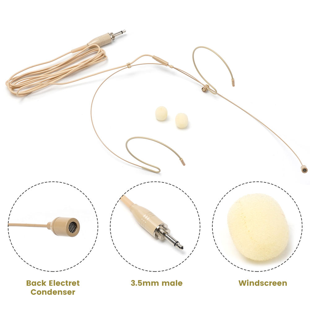 Doppel Ohrbügel Headset Mikrofon Omnidirektionale Kondensator Patrone Mic Für Konferenz Headworn Mikrofon Für Shure Wireless
