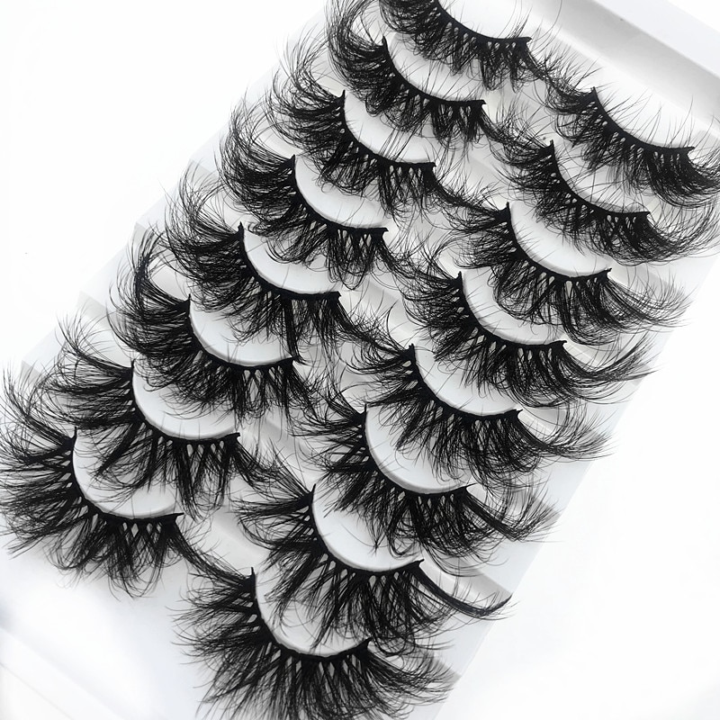 Mink Eyelashes 25mm Lashes Fluffy 3d Mink Lashes Makeup Dramatic Long Natural Eyelashes Eyelash Extension Maquillaje