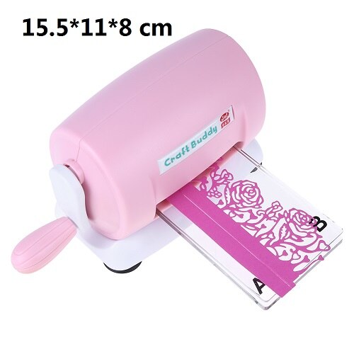 Die-Cut Machine Die Cutting Embossing Machine Scrapbooking Cutter DIY Craft Dies Cut Machine Tools Home Decor: Pink