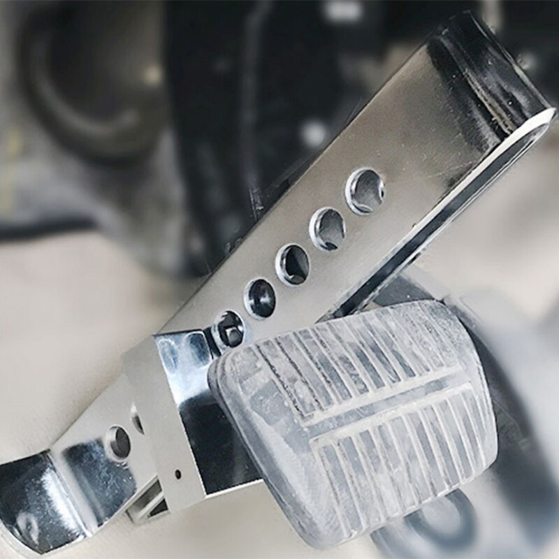 Automatisk bremsekobling pedal lås rustfrit stål tyverisikringsanordning stærk sikkerhed for universelle biler indbrudstyv alarm