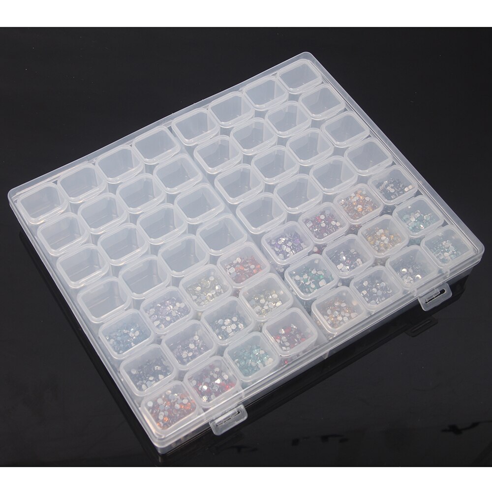 Diamond Painting 28/56/224 Slot Box Storage Accessories Tool Nail Art Rhinestone Bead Stone Storage Box Sewing Container