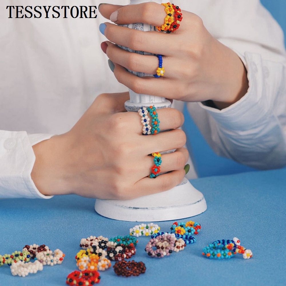 TESSYSTORE coffret 2mm perles de rocaille en verre breloque tchèque cristal entretoise perles de verre pour la fabrication de bijoux anneaux bricolage accessoires faits à la main