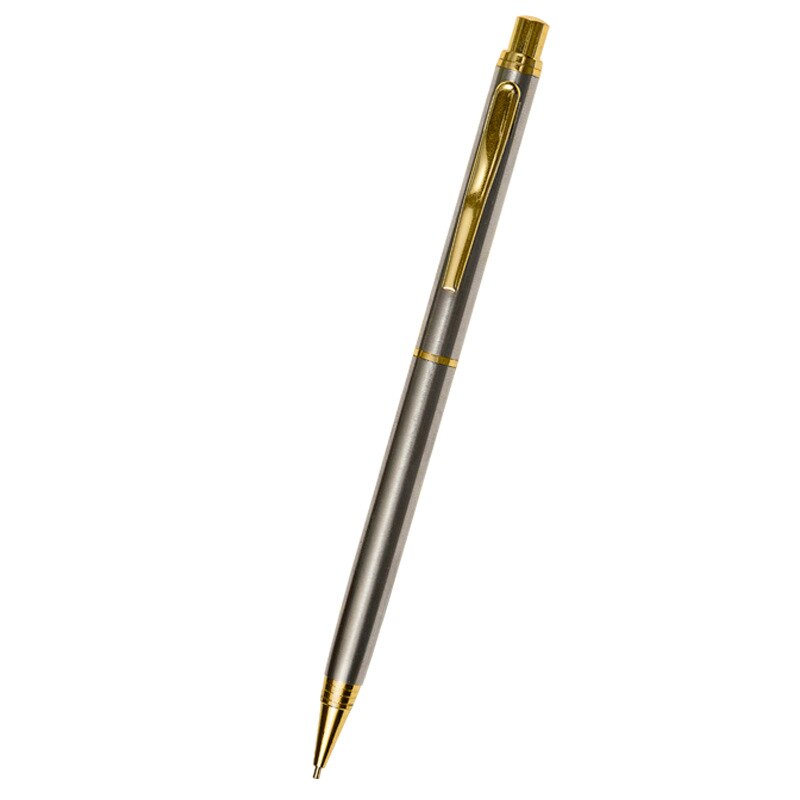 0.5MM Lead Core Student Special Automatic Pencil 1PCS Stainless Steel Rod Rotating Metal Press Metal Pencil Advertising Pen