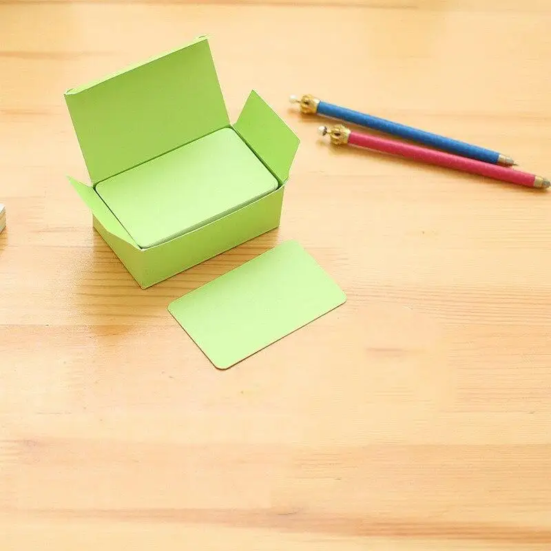 1 box Black Cards White Blank Retro DIY Kraft Paper Blank Card DIY Graffiti Word Cards Greetings Vintage Card