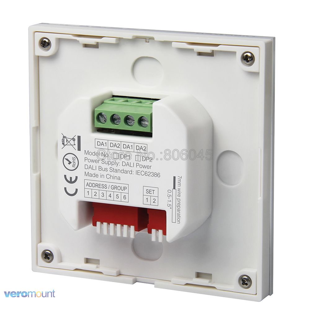 MiBOXER DALI 86 Touch Panel Drightness Dimming Smart LED Dimmer Controller DP1 for LED Strip