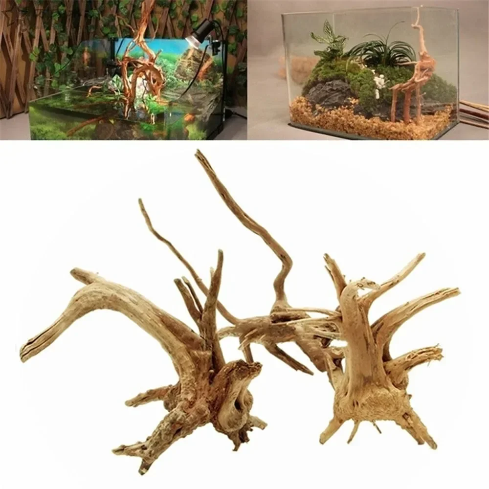 Dekoracja akwarium Naturalne drewniane małe korzenie siedliskowe Drzazga Sceneria Ozdoby dekoracyjne Akwarium Krajobraz Korzenie drzew