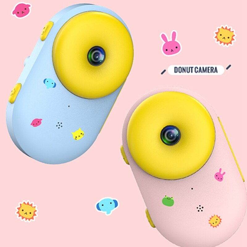 2.0 Inch Mini 8.0Mp Children Hd Wifi Digital Camera Lcd Dual Lens Donut Camera Waterproof Cute