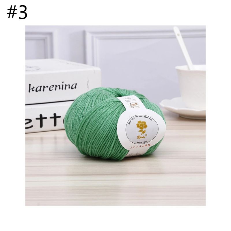50g Soft Acrylic Fiber Thread Cashmere Wool Yarn DIY Handmade Knitting Crochet H7ED: 3