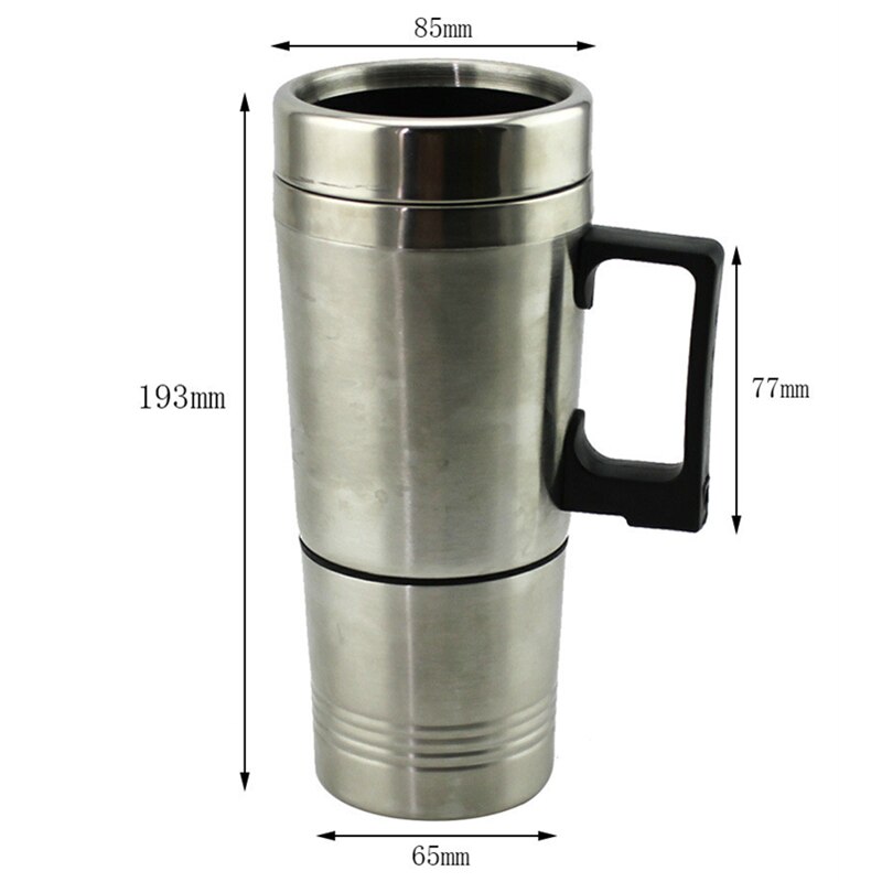 300 Ml 24 V Boiler Auto Verwarming Cup Roestvrij Staal Auto Waterkoker Reizen Koffie Thee Verwarmde Mok Motor Sigaret aansteker Plug