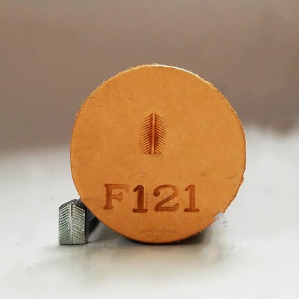 Metall lær bearbeiding salverktøy utskjæring lær håndverk frimerker lær håndverk stempling solid metall trykkverktøy: F121