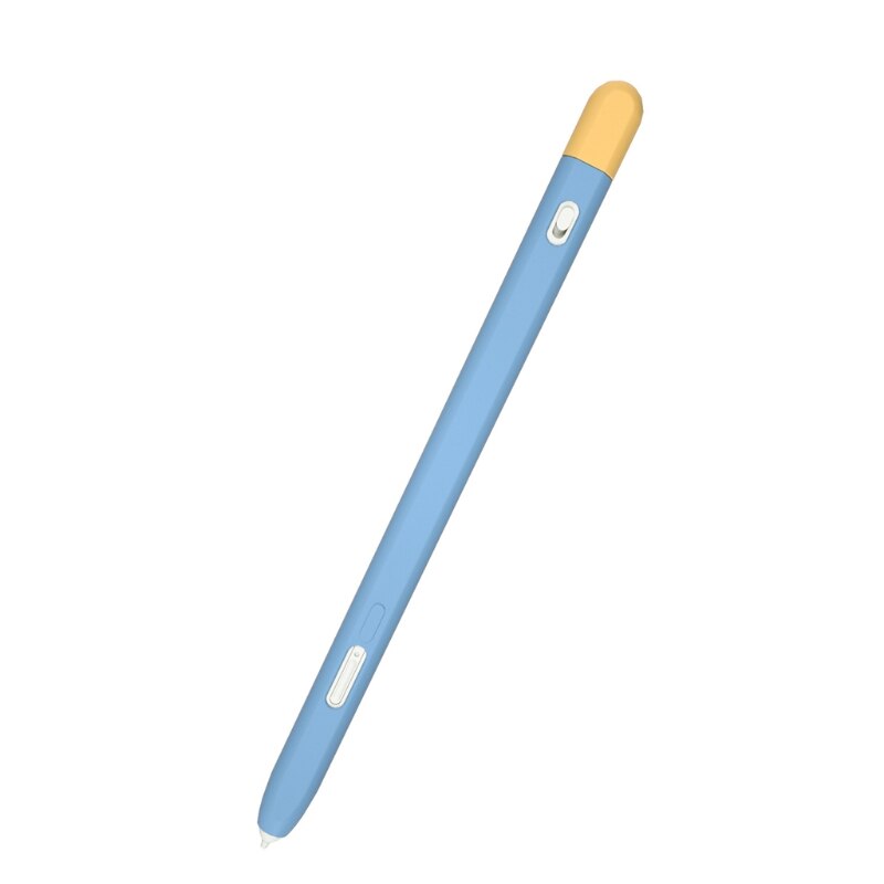Pennskydd lämpligt för samsungtab s pen pro pennfodral silikonpennskydd spen skyddsfodral fallskydd: Blå gul