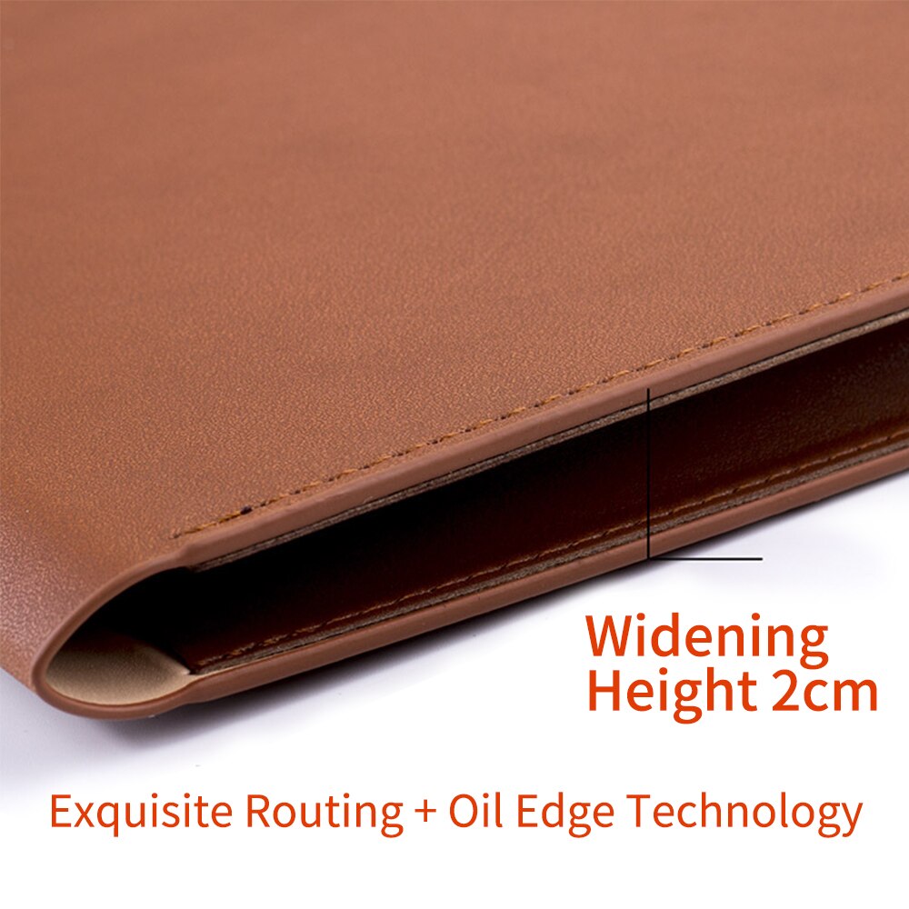 A4 File Bag PU Leather Document Pouch Paper Portfolio Contract Invoice Bill Storage Organizer Magnetic Buckle for Office School