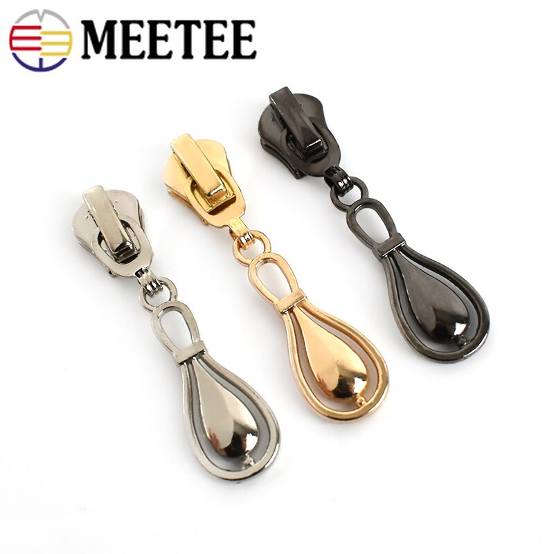 10Pcs 5# Zippers Head For Resin/Nylon/Metal Zips Repair Kit Jacket Coat Bag Zipper Slider Puller DIY Clothing Sewing Accessories