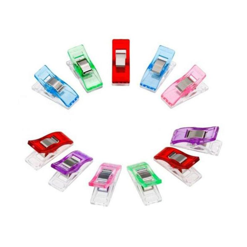 10pc Plastic Clip Clip Patchwork Sewing Crafts Diy 3.3*1.8*1cm Folder Quilt Suture T2E4