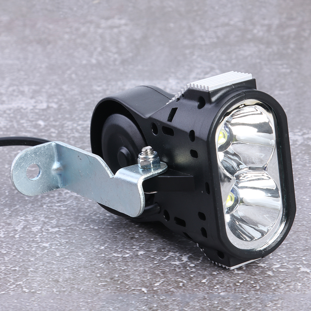 2 In 1 E-Bike Licht Dc 36V 48V 60V Elektrische Fiets Koplamp Waterdichte Elektrische Scooter fiets Zaklamp Hoorn Voorlamp
