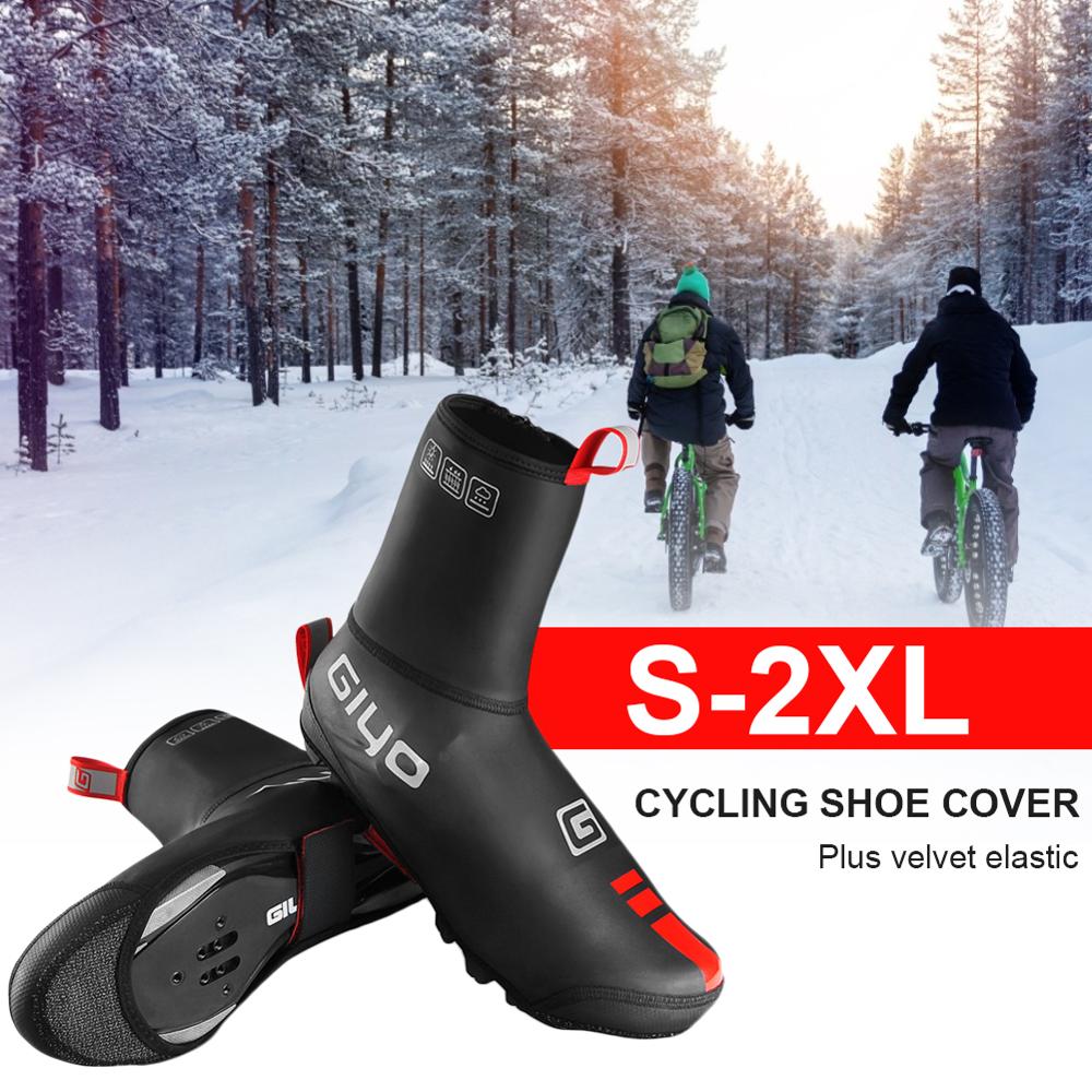 Couvre-chaussures résistant au froid de cyclisme,sur-chaussures chaudes, imperméable, pour vélo de montagne, VTT,