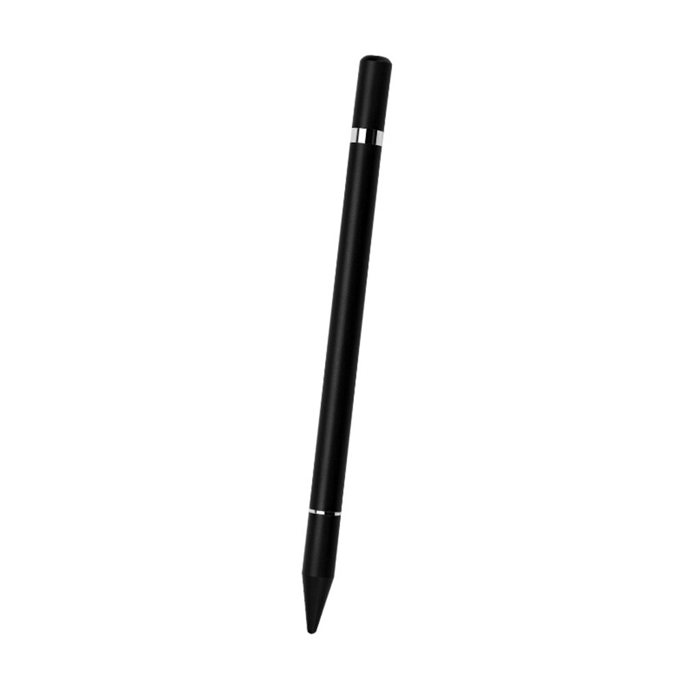 WK3006 2 in 1 Capacitive Disc Stylus Ballpoint Pen for Tablet Mobile Phone Stylus Pen Compatible Touch Screen Tablets: Black