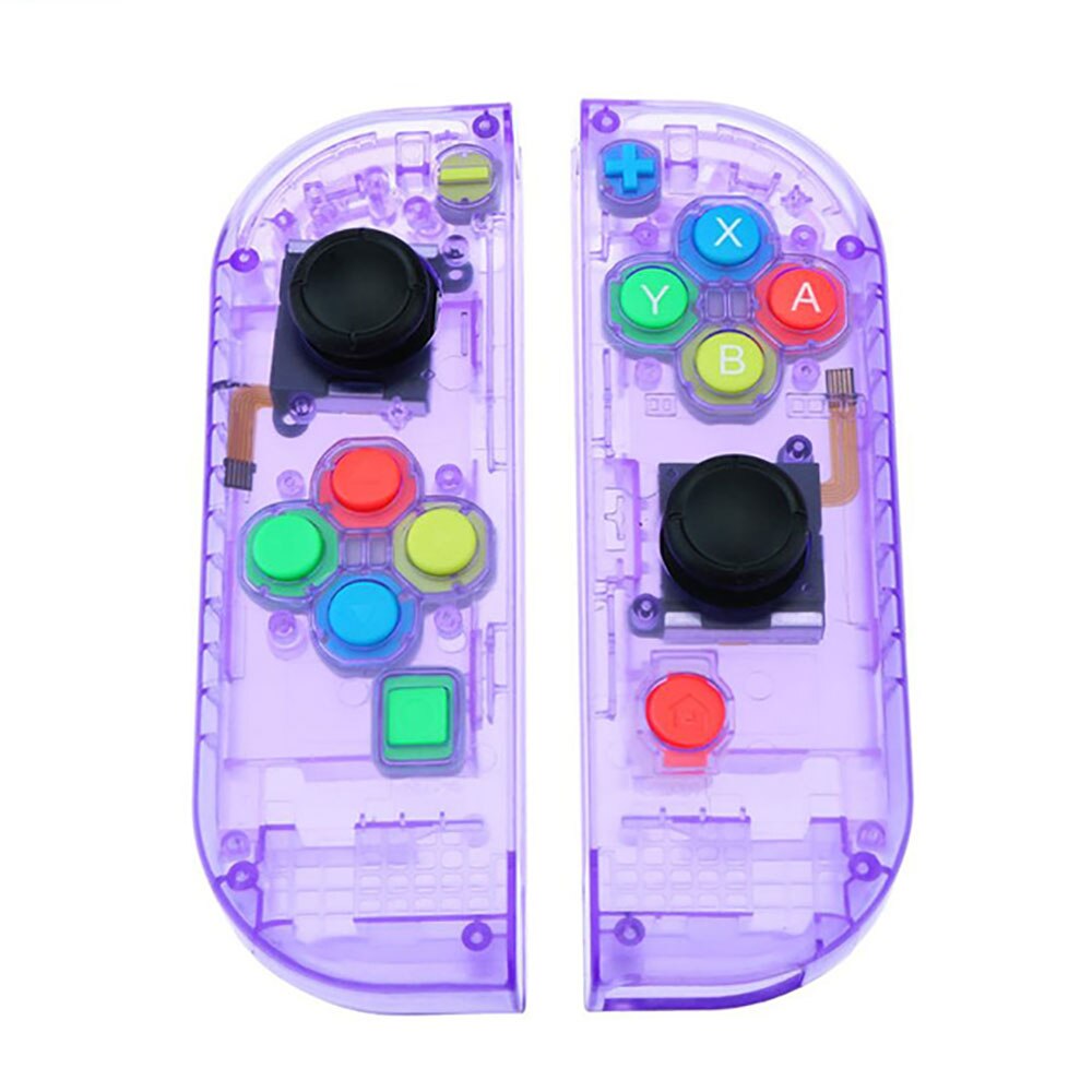 JCD Best price Available Hard Plastic R L Housing Shell Case Cover for Switch NS NX Joy Con Controller for Joy-Con frame: Clear Purple