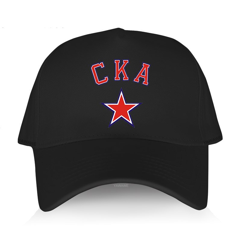 Men&#39;s summer baseball cap black Cotton Adjuatable Hat casual style KHL CKA Russian Hockey Unisex Cool Outdoor Caps