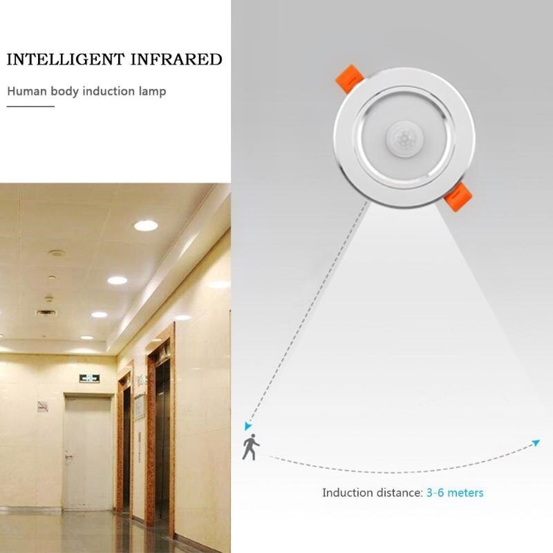 Led loftslampe smart hjem bevægelsessensor ned lys lamparas 5w 7w 9w 12w til entre trapper depot børneværelse panel lamper