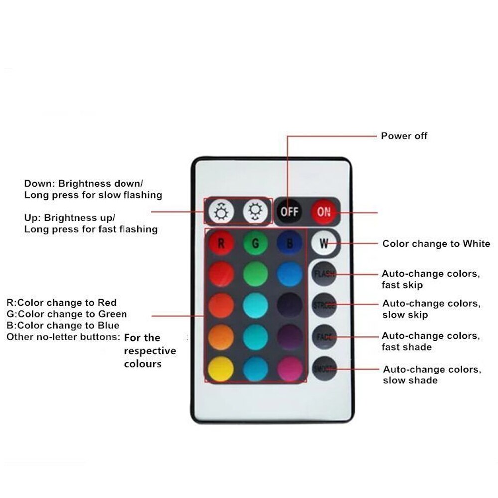 23cm/30cm/45cm/52cm Acrylic Aquarium Led Lighting RGB Waterproof Underwater Oxygen Fish Tank Light DC 12V EU/US/AU/UK