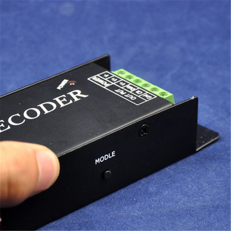 DMX200 DC5-24v 480w SPI signal LED DMX-SPI decoder, led full color strip light DMX controller, DMX signal CLK, SPI signal output