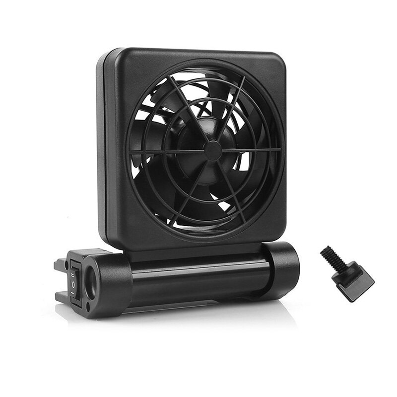 Nicrew Aquarium Fan Aquarium Chiller Koelventilator Systeem Voor Water Aquarium 2 Controle Manieren Temperatuur Aquarium Accessoires: 1 fan / US Plug