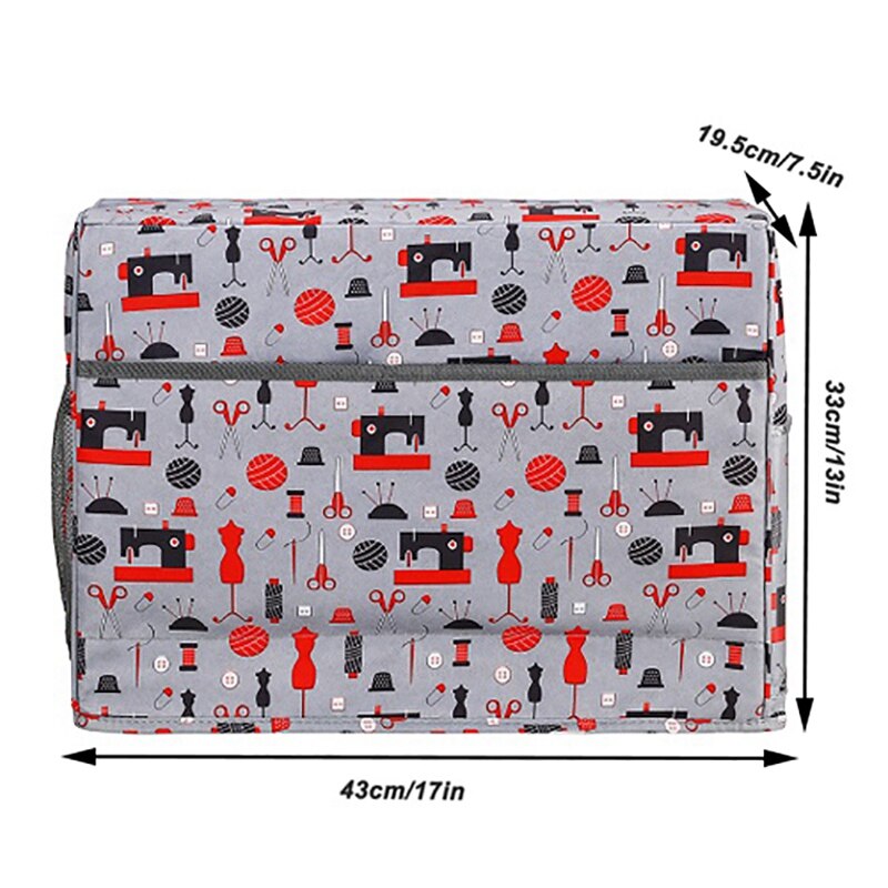 Naaimachine Cover Beschermende Stof Case Tas Met Opbergvakken Voor Naalden & Accessoires Voor Huishoudelijke