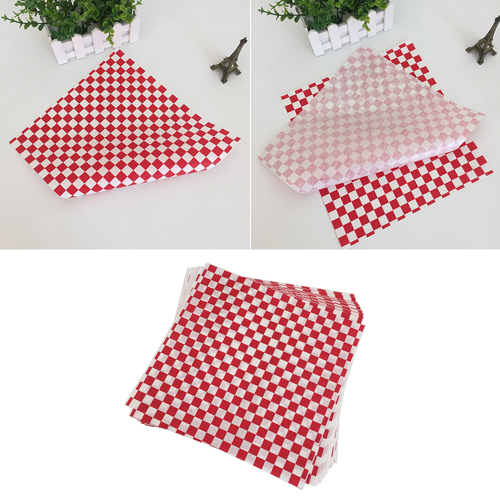 100 st matpapper kök slaktpapper oljesäkert papper pommes frites pappersark hamburgerpapper