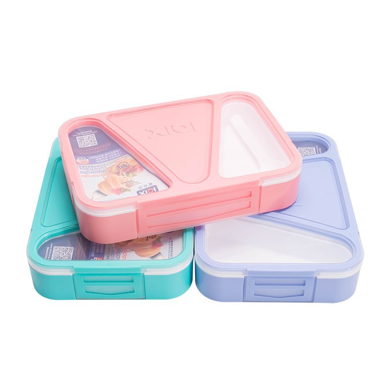 3 Partitie Draagbare Lunchbox Magnetron Bento Box Gezonde Plastic Voedsel Opslag Container Lunchbox Bpa Gratis