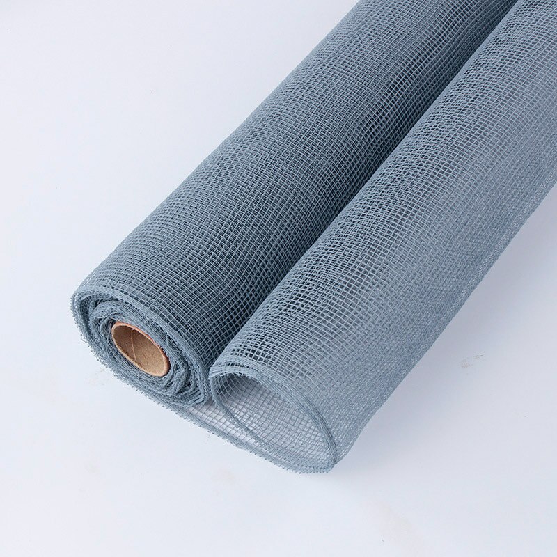 Korean Mesh Lace Wrapping Paper Gauze Flower Packaging Supplies Plain Color 10yard: 103 Columbia Blue