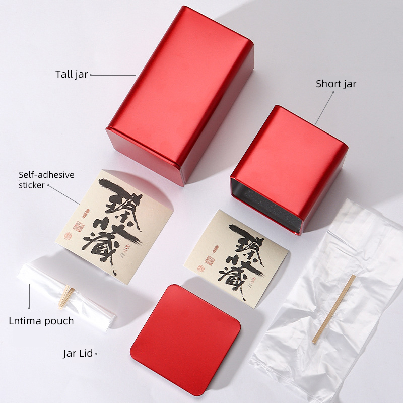 Coffee Bean Tea Leaf Sugar Storage Jar Empty Tea Tinplate Container Condiment,Coffee Bean Pot Containers Desktop Tea Bag Tin