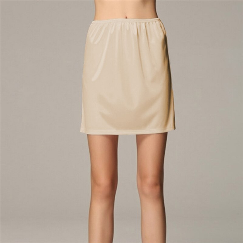 Jupon demi-glissant pour femmes, jupes sous-jupe, Crinoline lait soie dentelle blanche, jupe de bureau pour dames