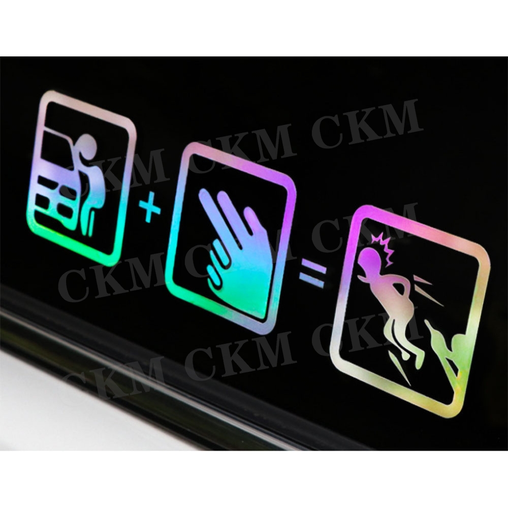 Don't Touch My Car Car Sticker Waterproof Reflective Car and Motorcycle Stickers Bumper Warning Sign Car Stickers Vinyl Decals