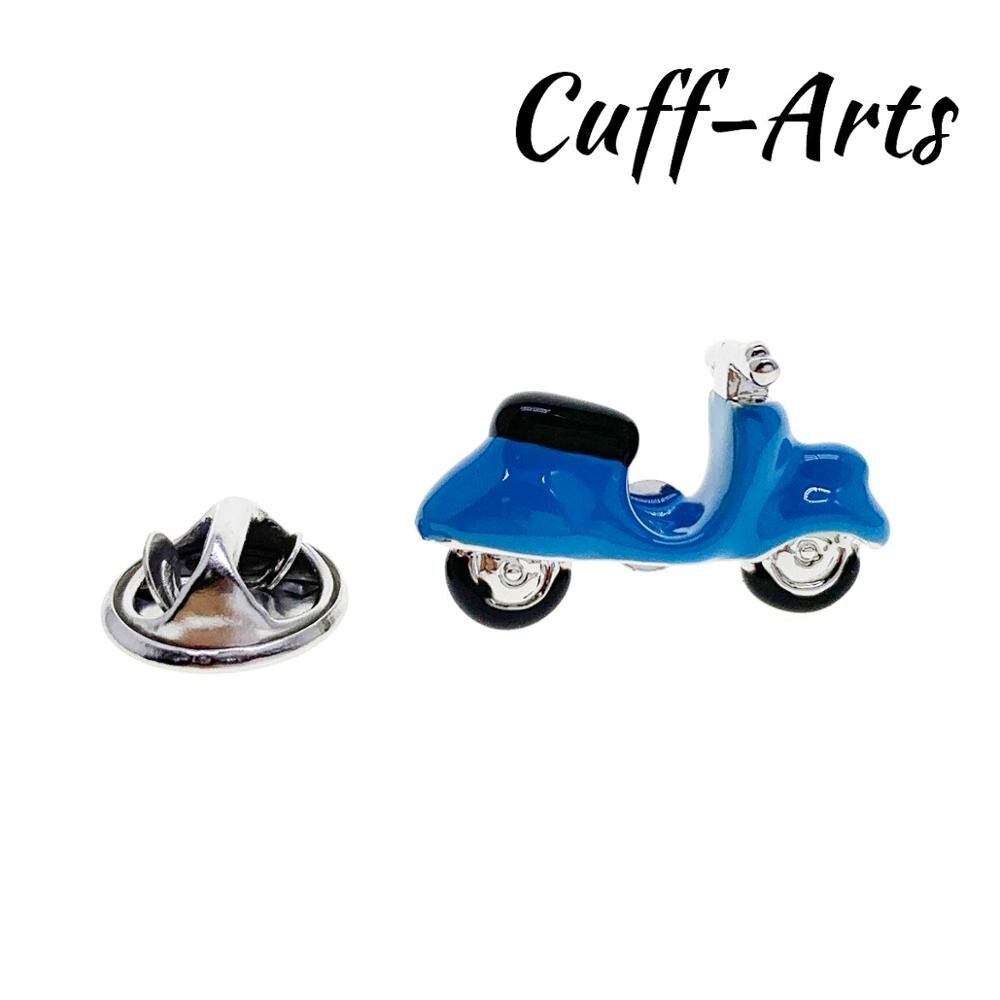 Lapel Pin Badges for Men Blue Scooter Lapel Pin Brooches Classic Novelty Lapel Pin By Cuffarts P10343