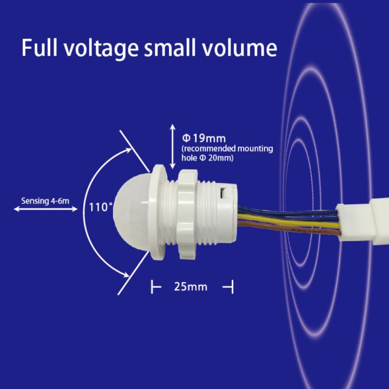 Home Light Sensor Time Delay Adjustable 110V-265V Sensitive LED PIR Infrared Motion Sensor Switch Mode Detector Light Switch