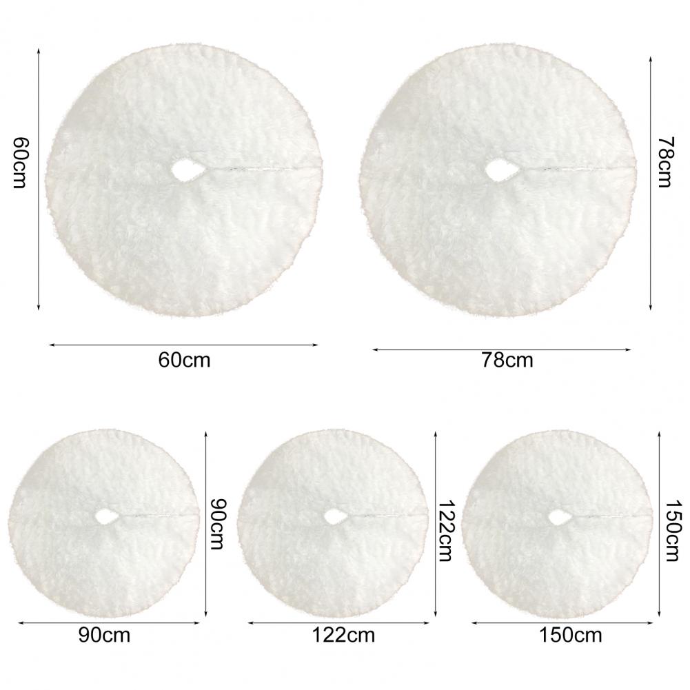 Tree Skirt Soft Comfortable Tree Mat Non Woven Fabric Tree Carpet Christmas Exquisite Visual Effect Tree Skirt Base for Home