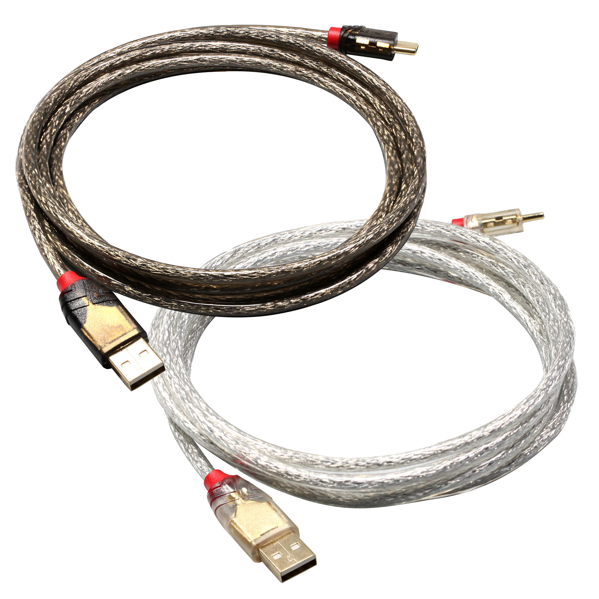 Lindy type c kabel til mekanisk tastatur sølvbrunt kabel lige kabel forgyldt usb a til usb c blød lang ledning 2m