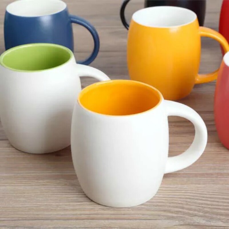 Keramik smuk farverig ølkrus kaffekop caneca tegneserie xicaras mavemælk drikkevarer morgenmad vandkop