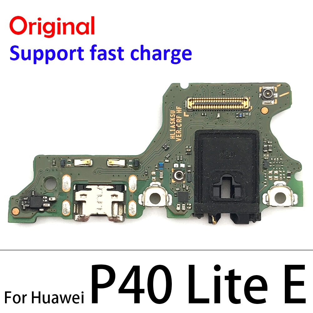 100% Origineel Voor Huawei P9 P10 P20 P30 Pro Lite Plus P20Pro P40 Lite E Usb Opladen Socket Port Dock lader Connector Board: P40 Lite E Original