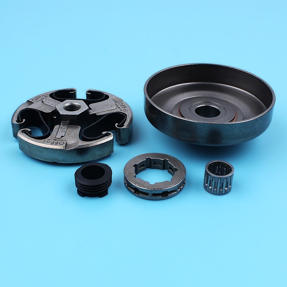 3/8" 7T Tooth Clutch Drum Rim Sprocket & Worm Gears Kit For HUSQVARNA 61 66 266 268 272 Chainsaw Replacement Parts