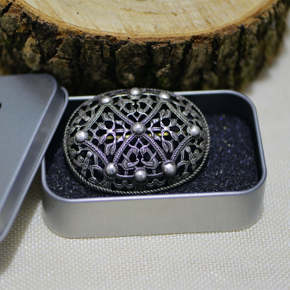 LANGHONG 1pcs Nordic Vikings Brooch Sweden Scandinavian Viking brosch jewelry Talisman