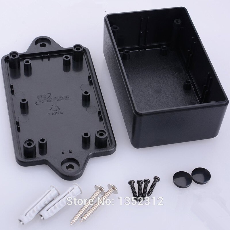 2 pcs/lot 85*55*35mm abs plastic enclosure for electronic pcb plastic box led driver wall-mounted waterpoof box