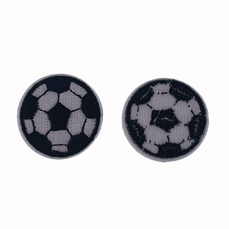 3/4/5cm fodbold mønster broderi patches hotfix motiv applikationer stryge patches badge klistermærker til tøj tilbehør